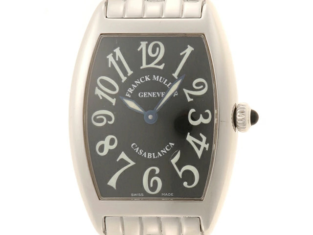 FRANCK MULLER Watch Tonneau Curvex Casablanca 1752QZ CASA Black Quartz w/Box