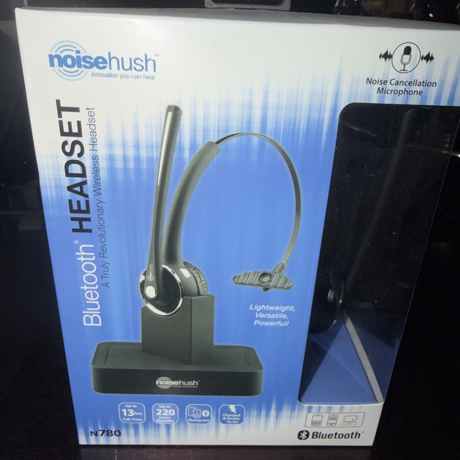 Noisehush Office Headset with Charging Base & Noise Canceling Bluetooth N780