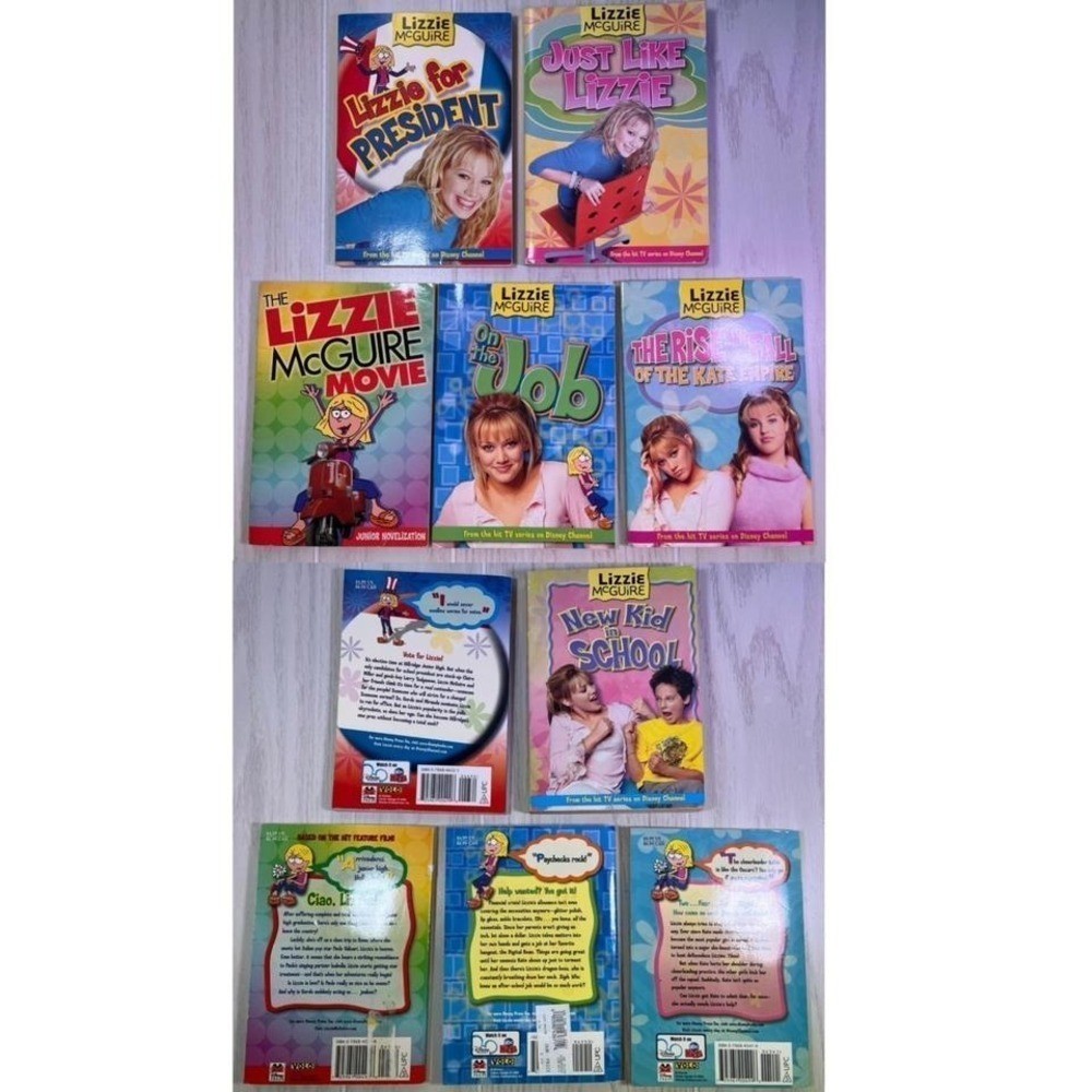 Lot of 13 Lizzie McGuire early 2000s/y2k paperback books Minor wear bends etc