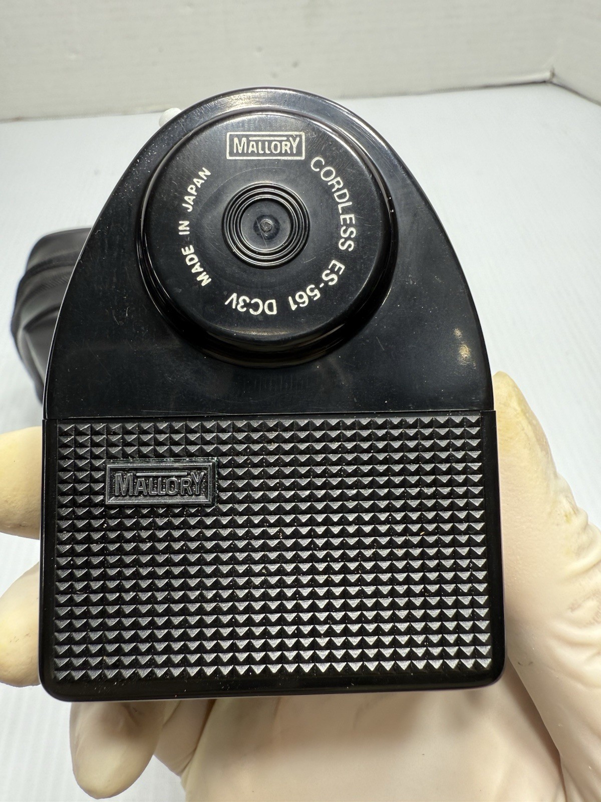 Vintage Mallory Cordless ES 561 DC3V Made In Japan Power On Working Collectible