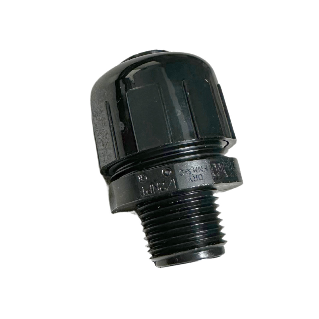 1/2″ HEYCO 8402 -FLEX LIQUID TIGHT FITTING- CONDUIT BLACK (100pcs in stock only)