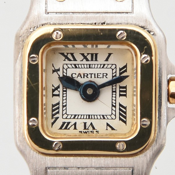 CARTIER Watch Santos Galbée Pendant Top 750 White Gold 750 Yellow Gold Women’s