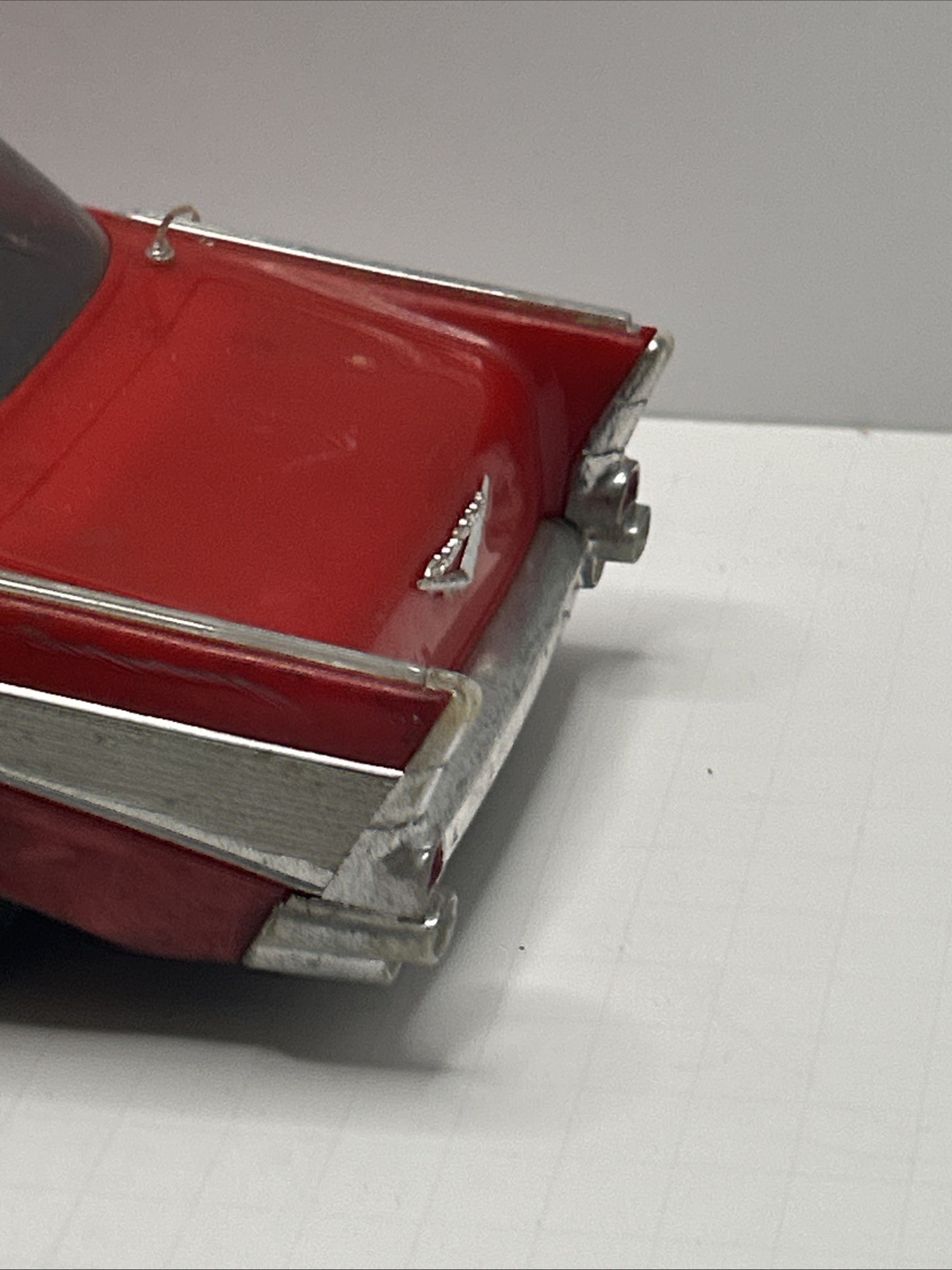Works! Vintage New Bright 1957 Chevy w/Remote Red RC Car Lights 1986