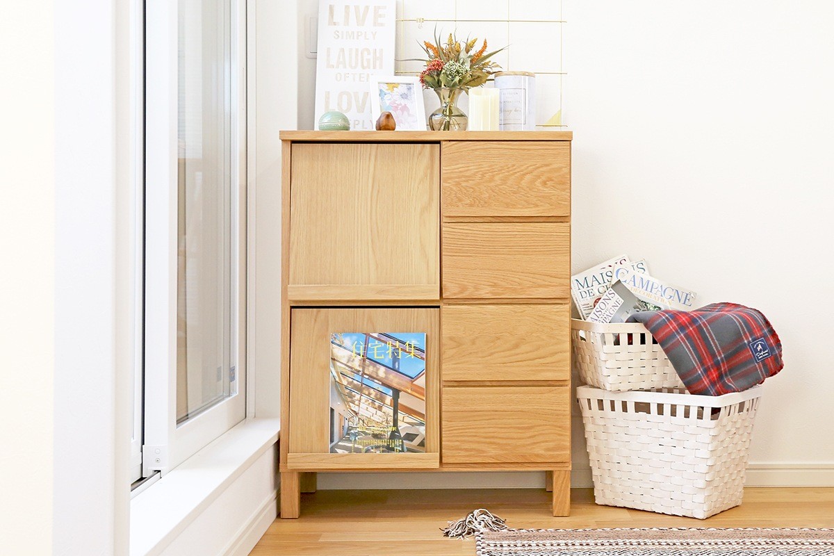[Discontinued 10% OFF] LECCE 40 Magazine Rack (Oak)