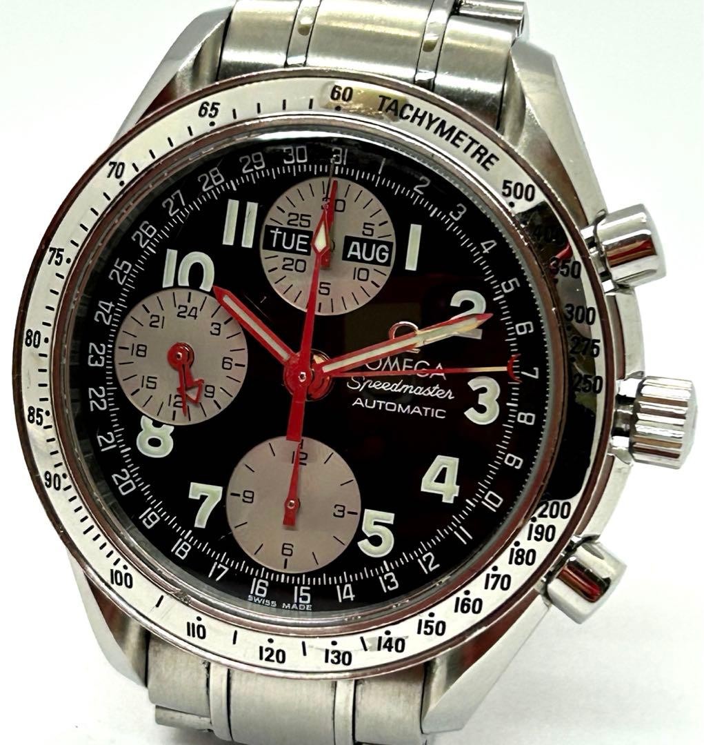 Omega Speedmaster Triple Calendar Day-Date 3523.51 Chronograph Auto SS Mens