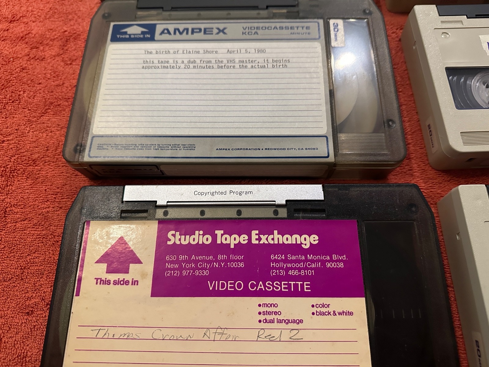 6x AS-IS Lot Vintage U-Matic Tapes – History of Rock, Tom Petty, Queen, Etc