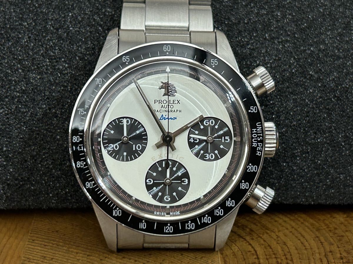 PRO-LEX Racingraph Dino Automatic Chronograph Wristwatch SS for klh2195klh