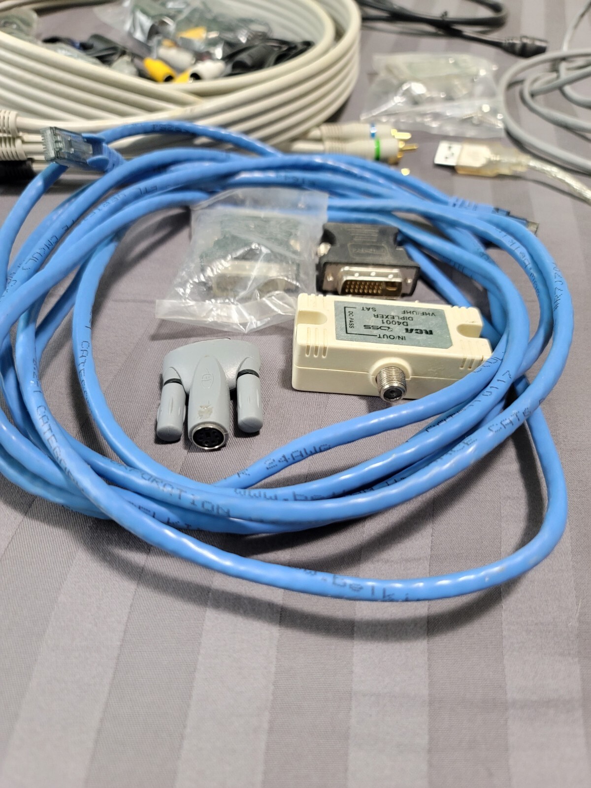 Wholesale Lot 30 Various USB Cords, Cables, Adapters, Ethernet And Similar Items