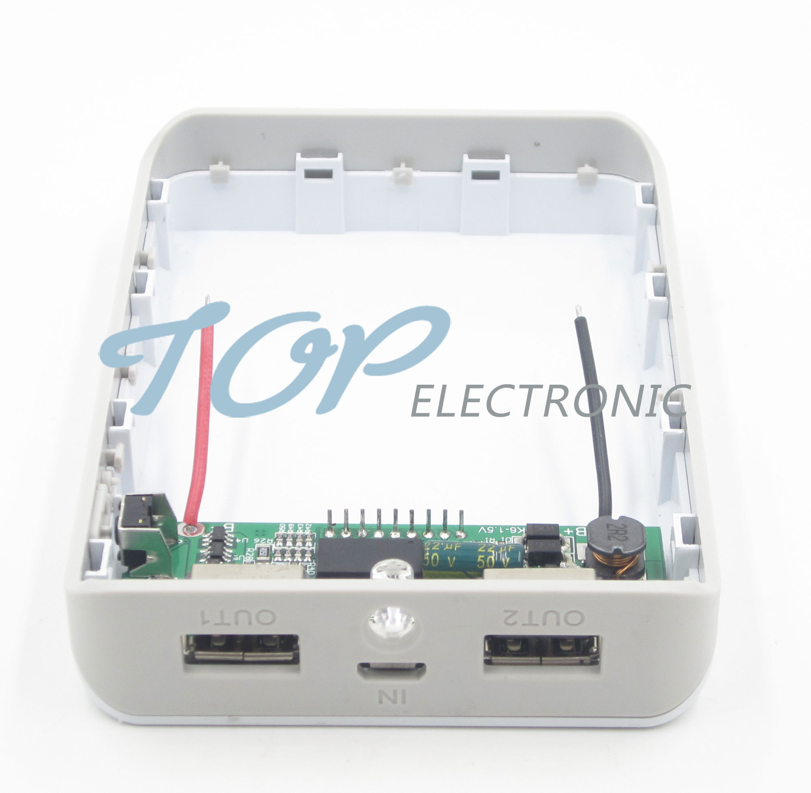 DIY Dual USB 5V 1A 2.1A Mobile Power Bank 18650 Battery Charger PCB +CASE