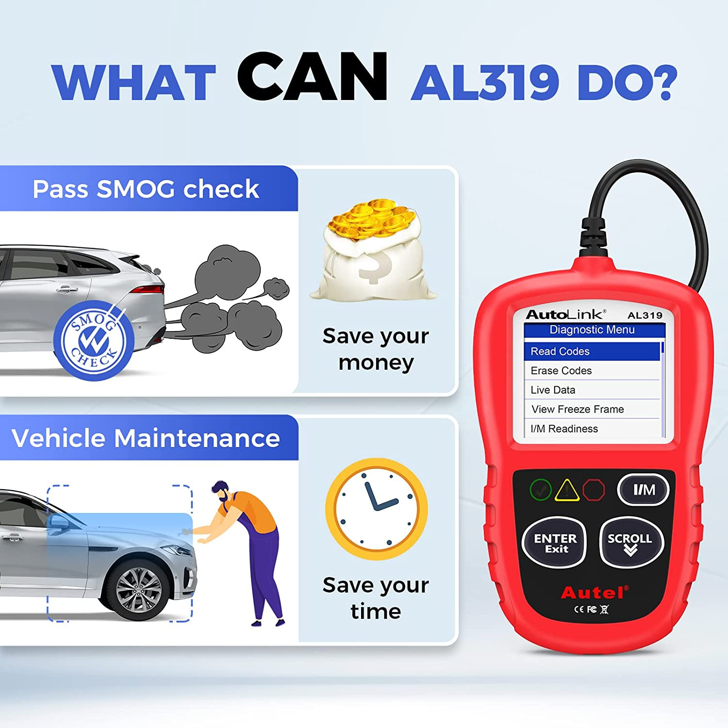 Escaner Automotriz En Español Universal Para Autos Portatil Profesional OBD OBD2