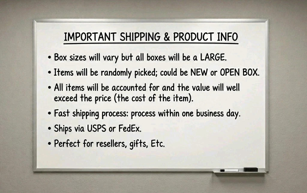 AMAZON Mystery Box General Merchandise Fun Liquidations Bundles Free Shipping