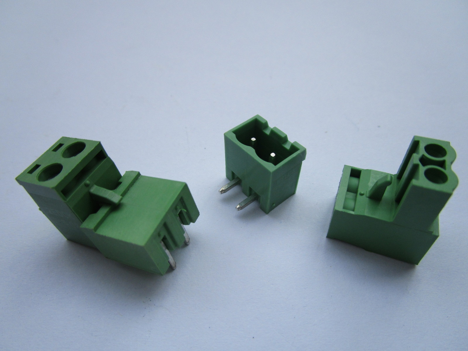 40 pcs 5.08mm Close Angle 2 pin Screw Terminal Block Connector Pluggable Type
