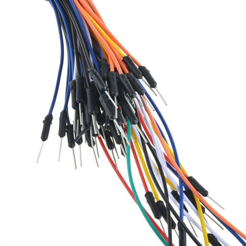 65Pcs Male to Male Solderless Flexible Breadboard Jumper Cable Wires For Arduino