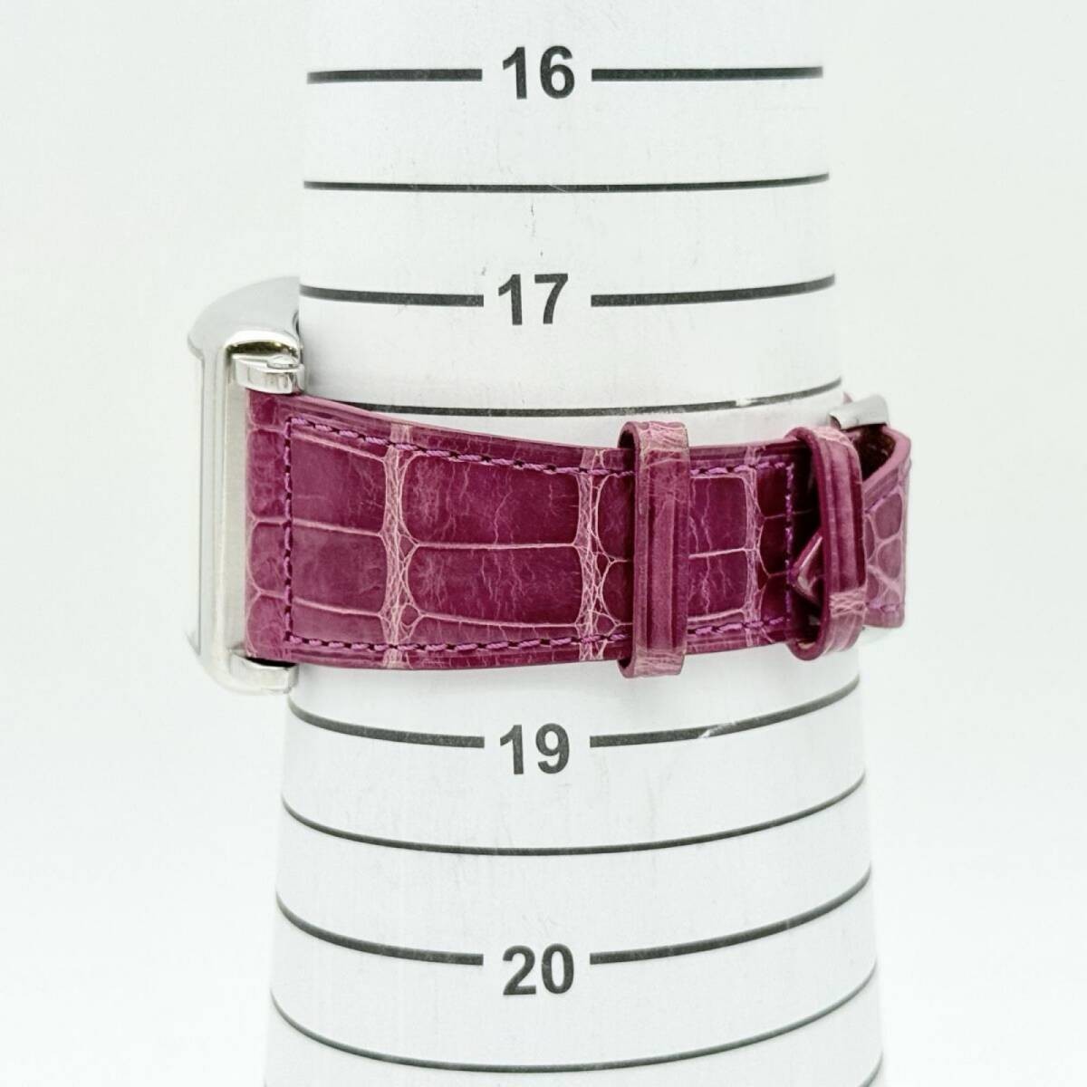 FRANCK MULLER Watch Master Square 86 6002HQZ Silver Quartz Leather Women Working