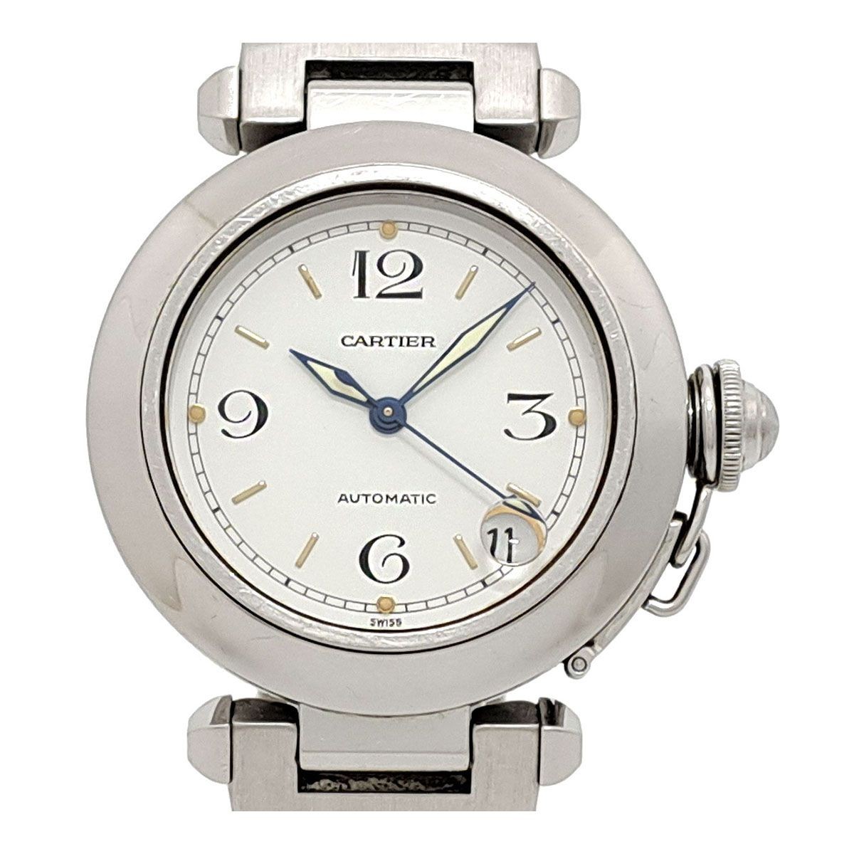 Cartier Watch Pasha C de Cartier W31015M7 Automatic Stainless Steel Silver Men’s