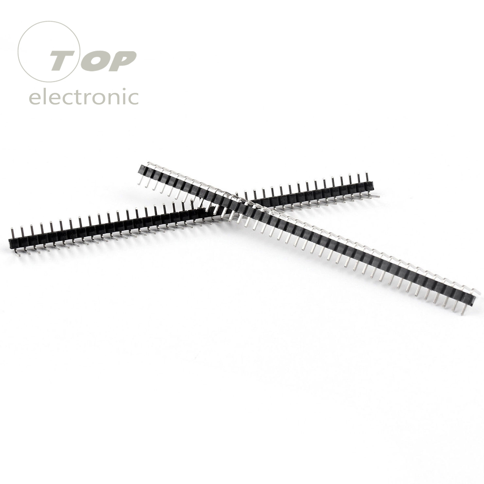 50Pcs 40Pin 2.54mm Single Row Right Angle Pin Header Strip Arduino kit