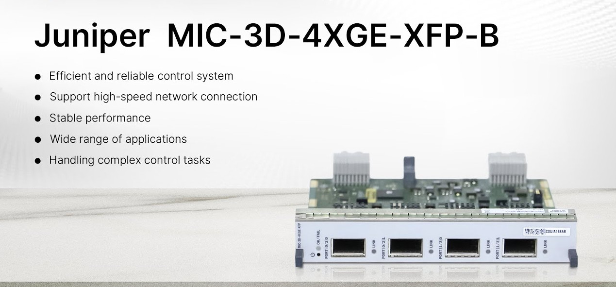 MIC-3D-4XGE-XFP-B MX 4-port 10GE XFP MIC (Used common)