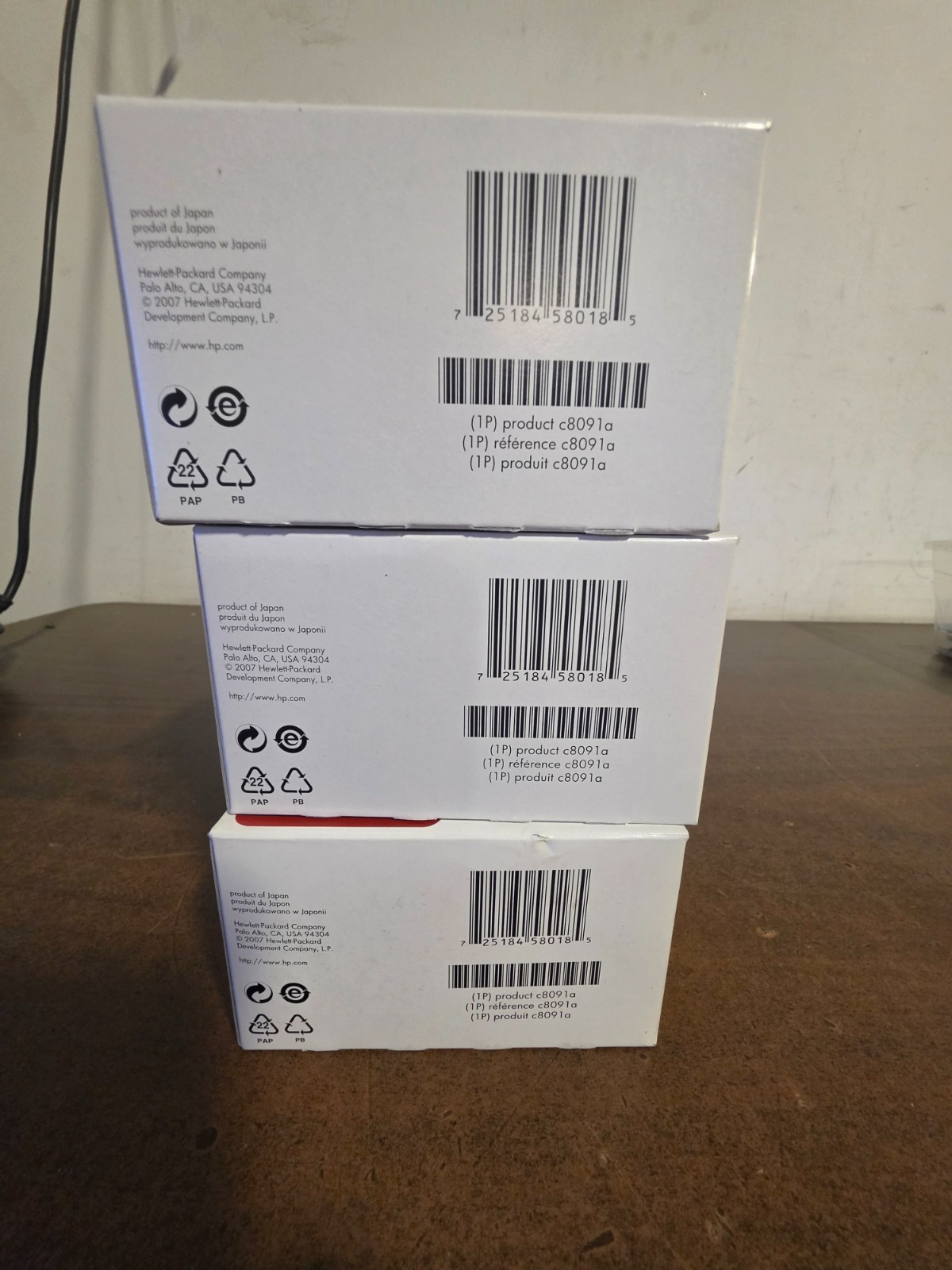 NEW Genuine HP C8091A Staple Cartridge 5,000 Staples Per Cartridge Lot of 3