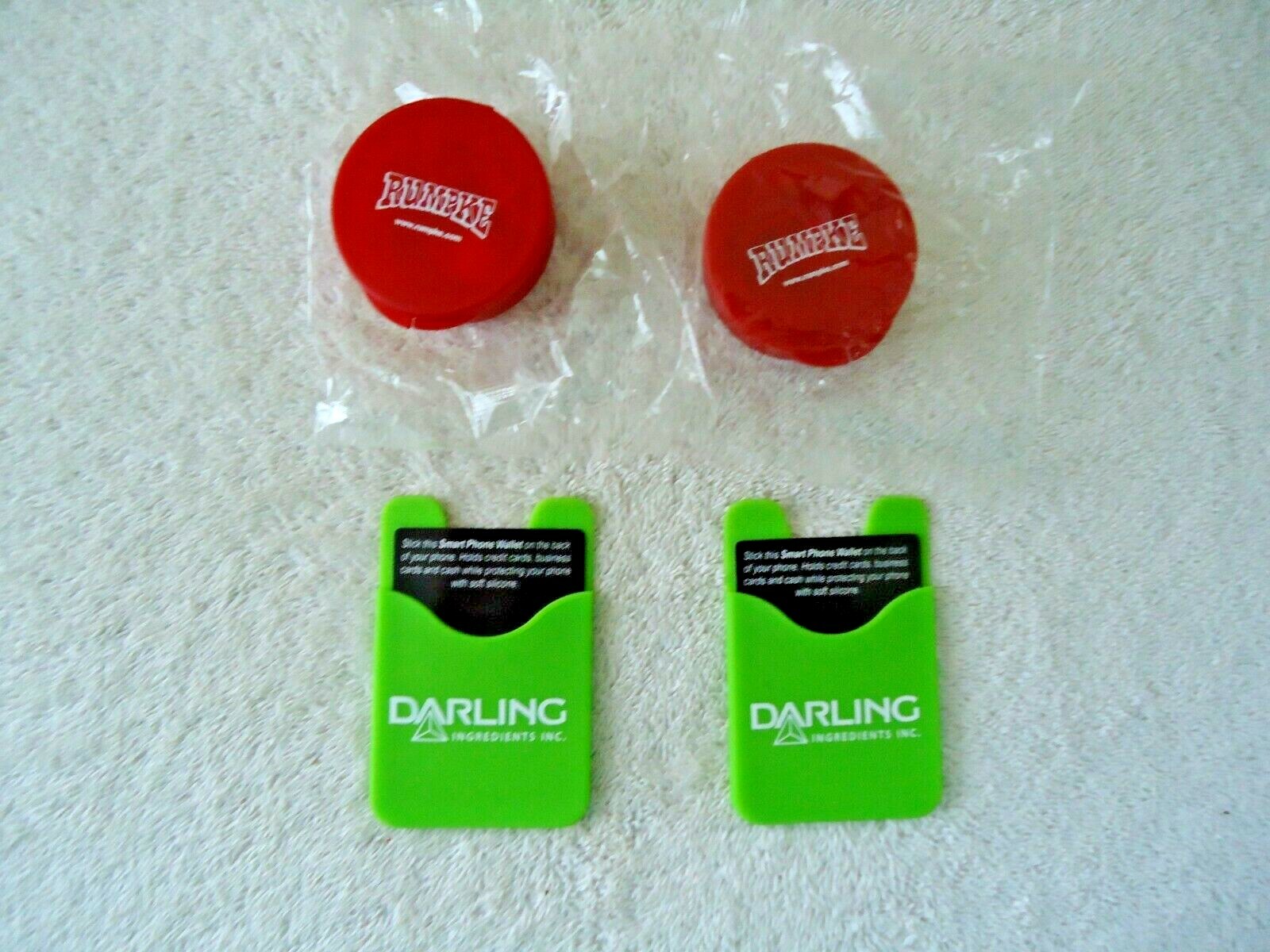 Mixed Lot Of 4 ” NEW ” Promotional Items,2,Ear Buds In Cases,2,Smart Phone Wal