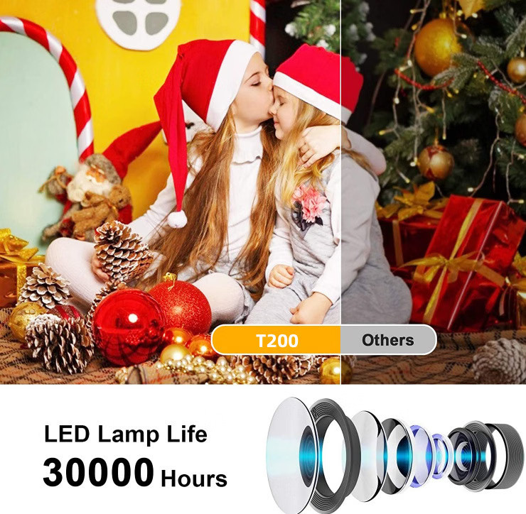 Yt200 Mini Projector Portable Lcd Video Movie Multimedia Player Led Beamer Proje