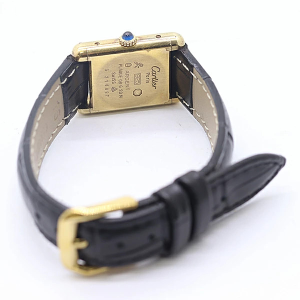 Cartier Must Tank SM 3214897 SV925 Manual Winding Ladies Watch Booklet Card