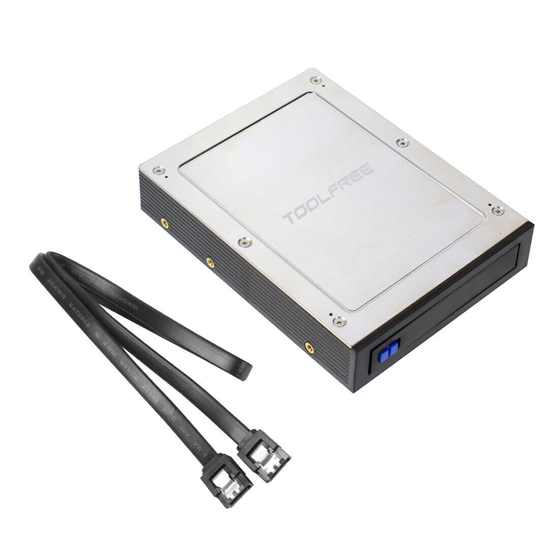 US2.5″ Internal Floppy Bay SATA III Tray-Less Mobile Rack for HDD SSD Hard Drive