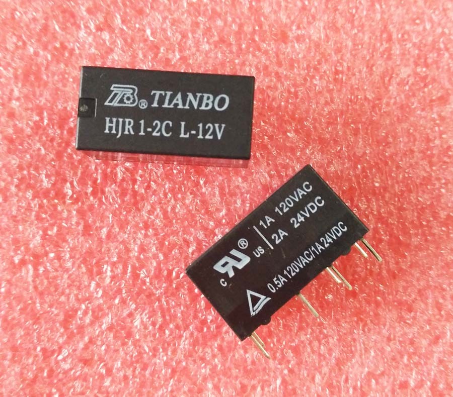 20PCS ORIGINAL 8pins HJR 1-2C L-12V HJR1-2CL-12V TIANBO Relay