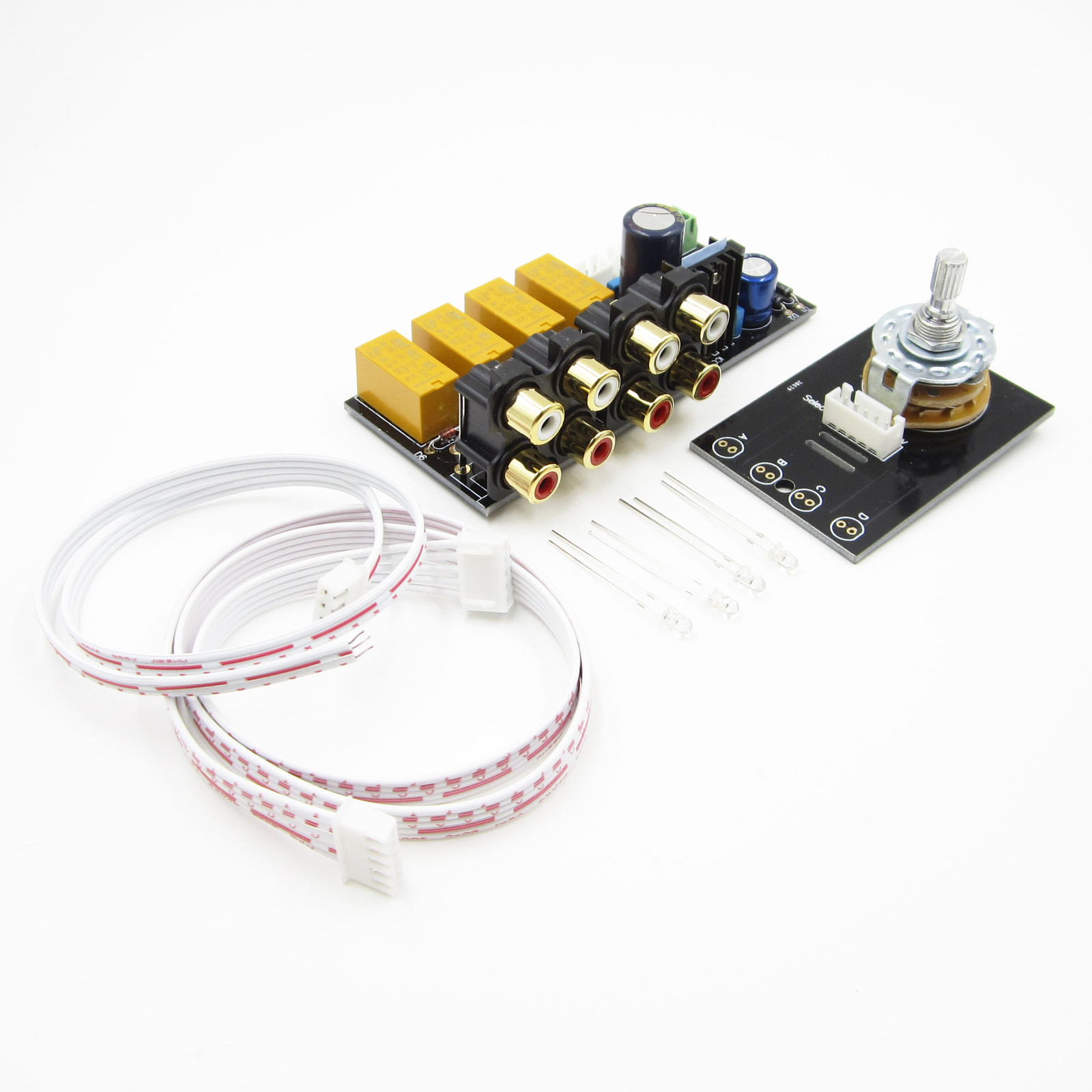 Audio Input Signal Selector Signal Switching/Relay Board Amplifier Board + RCA