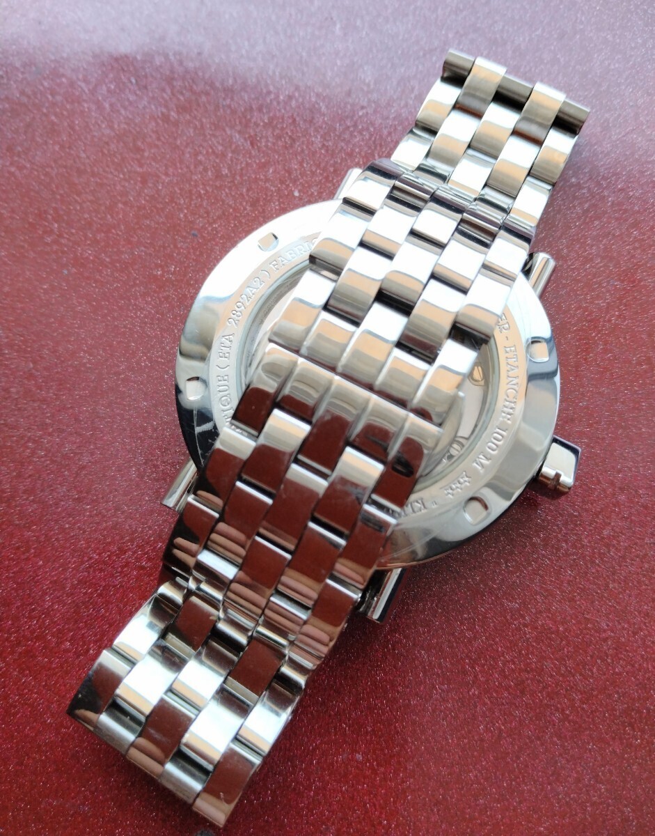 ALAIN SILBERSTEIN Club Large Automatic Black Dial Men’s Watch 500 Limited