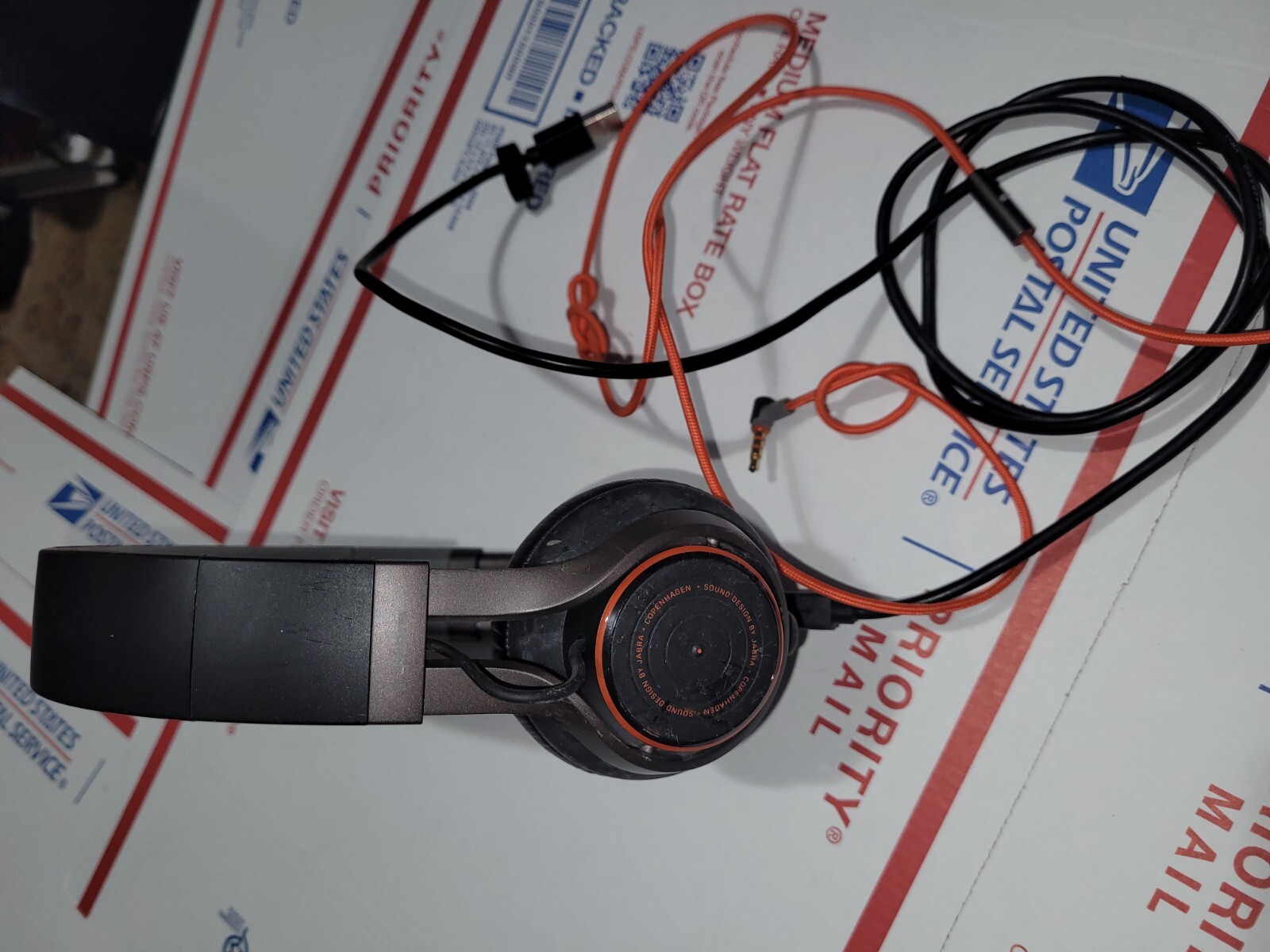 Jabra Copenhagen Ear Muff Headphones Black/Silver used