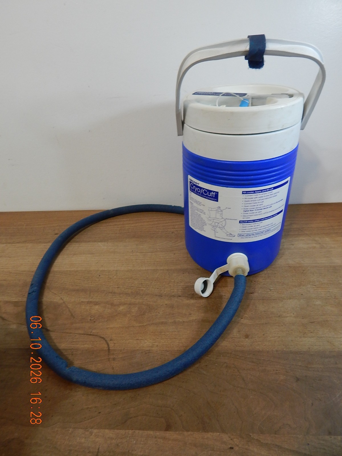 Aircast Cryo/Cuff IC Cooler With HOSE Silver Insulated Disk Inc-No Cuff Or Cord