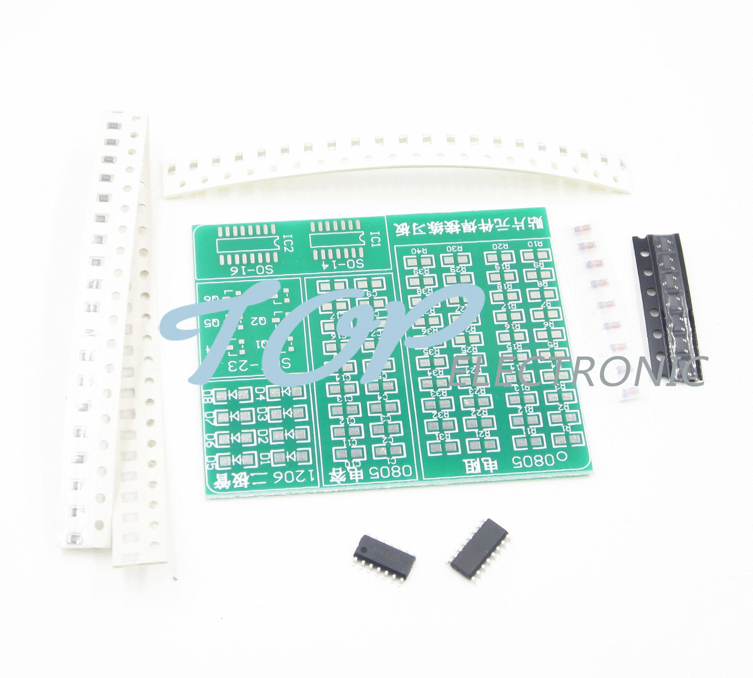 Skill Training SMD SMT Components Practice Board Shield Kit For DIY