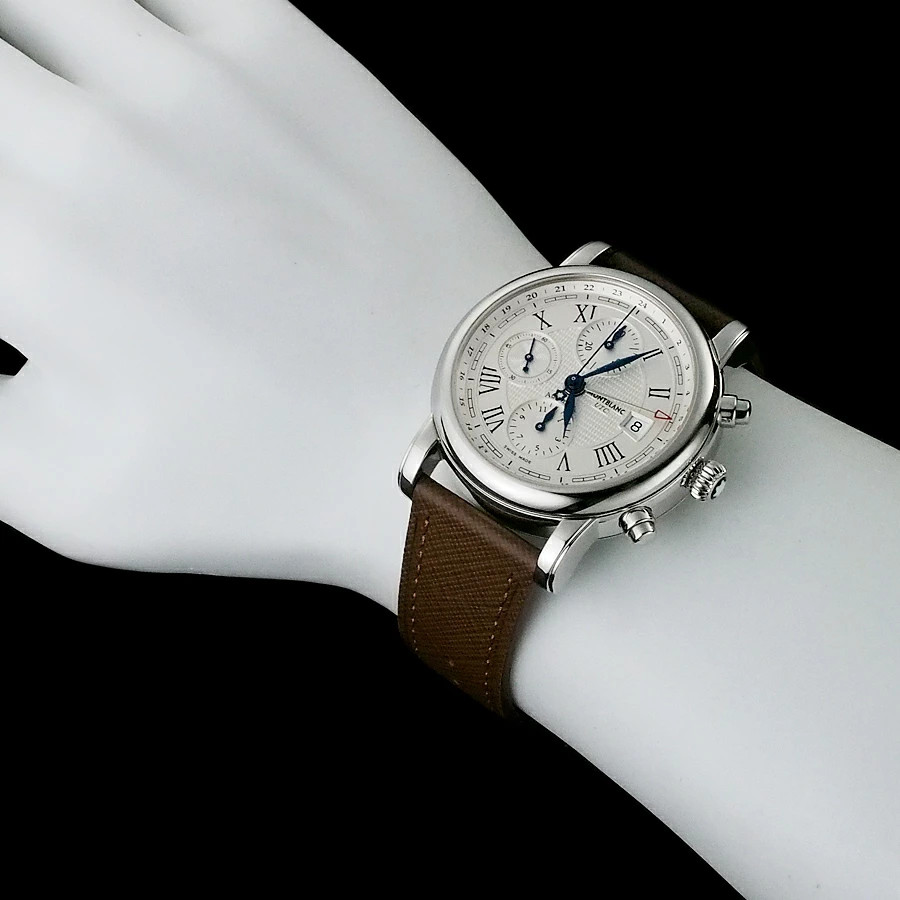 MONTBLANC Watch Automatic Winding Stainless Steel Star Chronograph Case 42mm