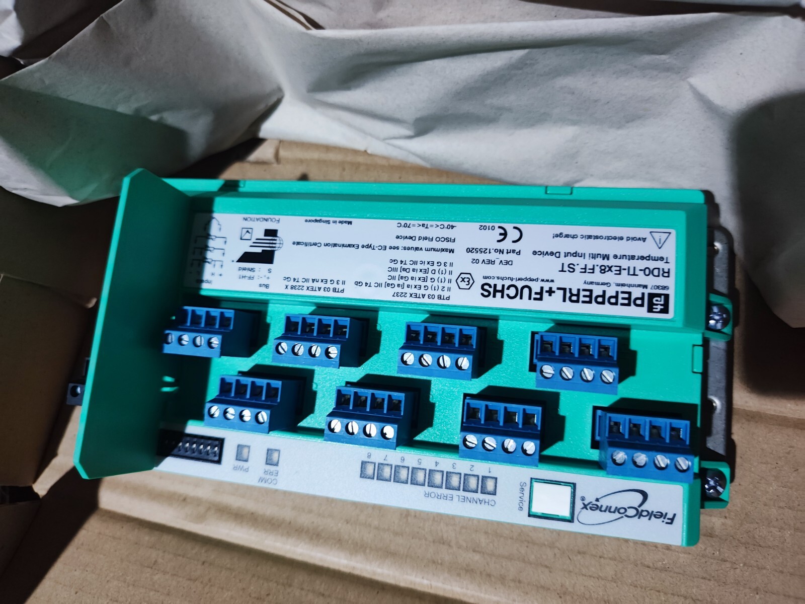 1 PCS Pepperl-Fuchs RD0-TI-EX8.FF.ST ALL NEW IN NEW plug-in terminals