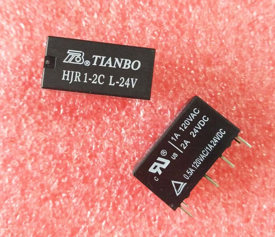 5PCS ORIGINAL 8pins HJR 1-2C L-24V HJR1-2CL-24V TIANBO Relay