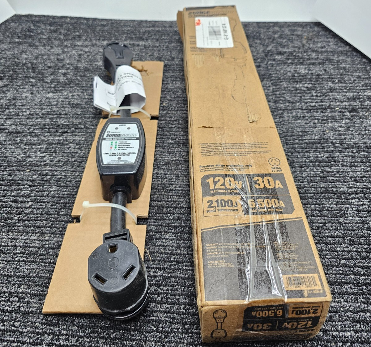 Southwire 44261 Surge Guard Entry Level 30 Amp Portable RV Surge Protector 120V
