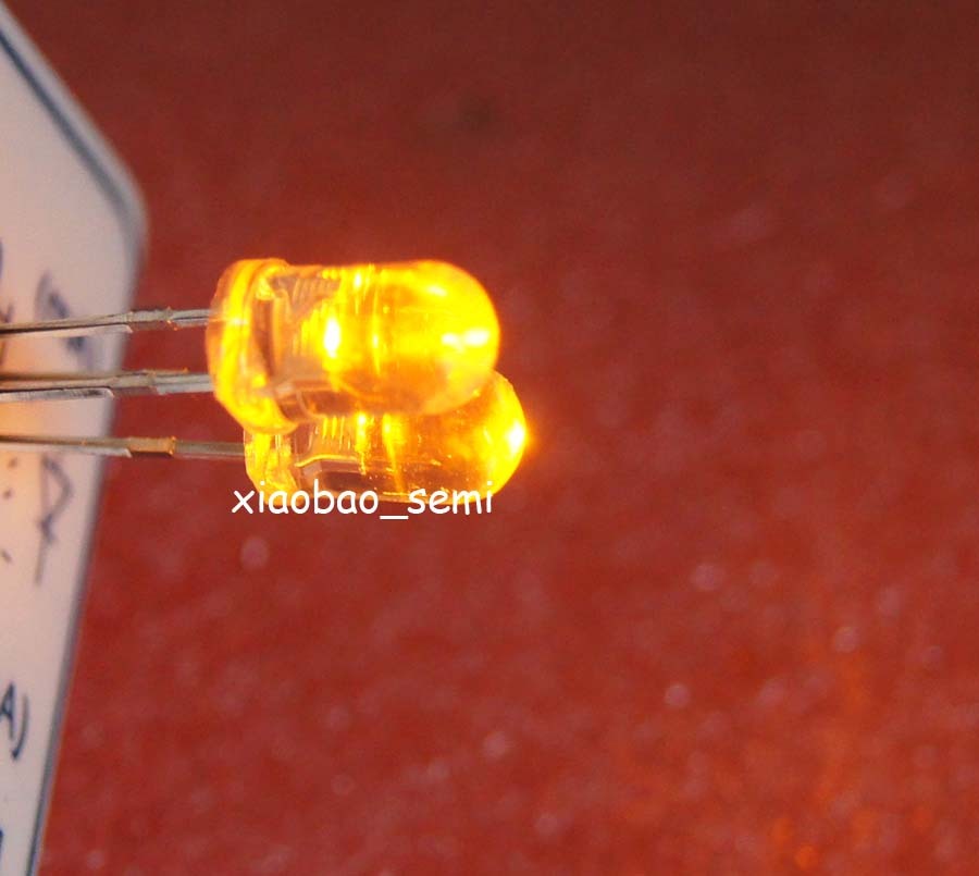 1000PCS Yellow Superbright LED Light Water Clear 5mm Round