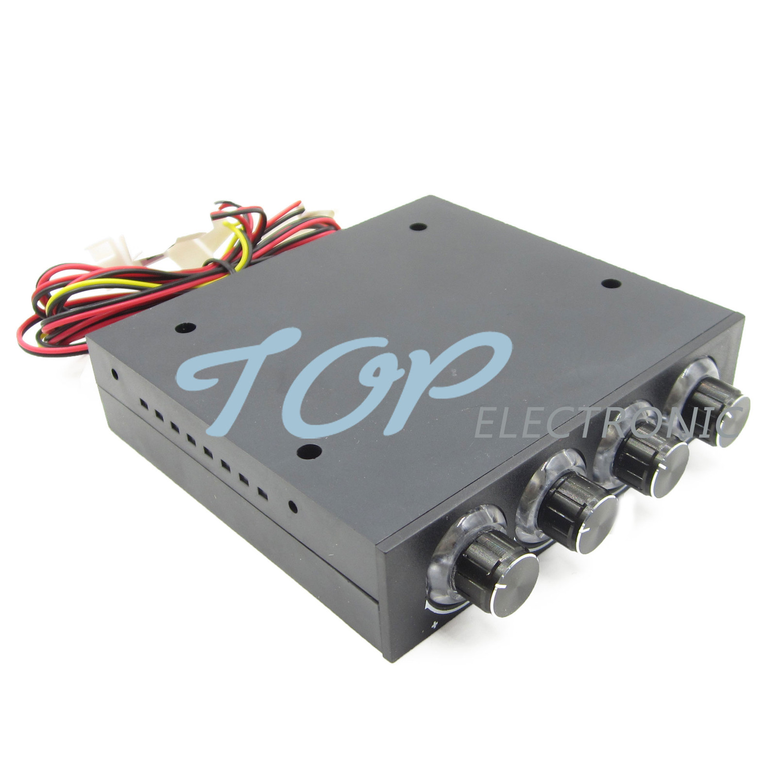 3.5″ PC HDD CPU 4 Channel Fan Speed Controller Control Led Cooling Front Panel