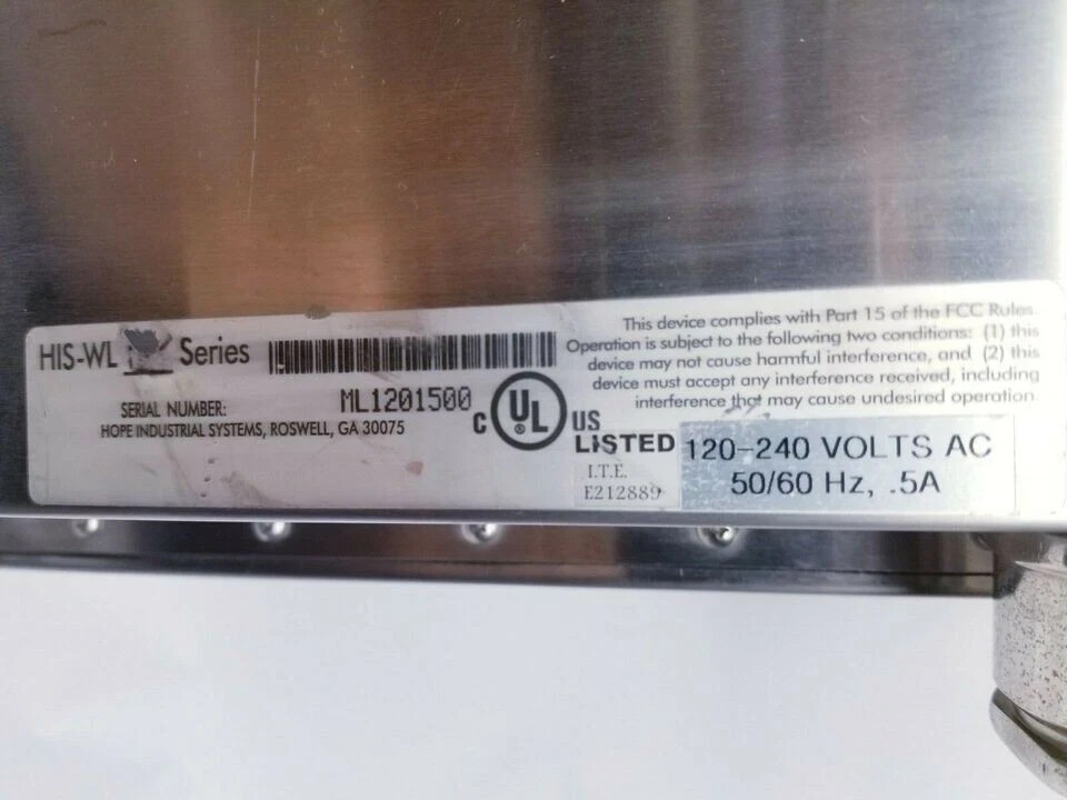 Hope Industrial Systems HIS-WL Series 19″ Industrial Monitor Display