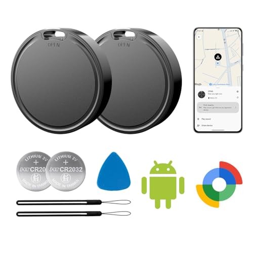 Vodyfu Bluetooth Tracker Tags for Android 2 Pack – Google Find My Device Compati