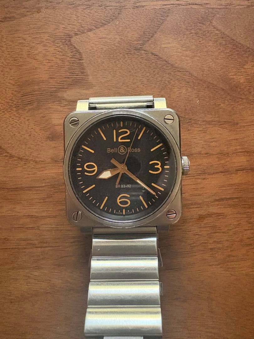 Bell & Ross BR03-92 Golden Heritage Automatic 42mm Steel Date Men’s Watch