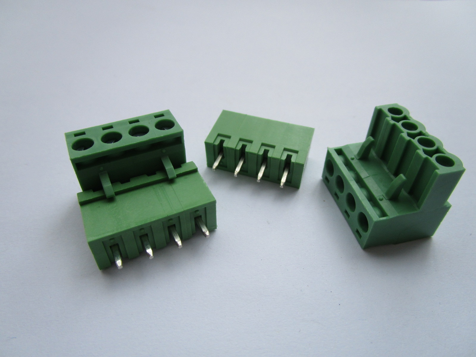 50 pcs 5.08mm Close Straight 4 pin Screw Terminal Block Connector Pluggable Type