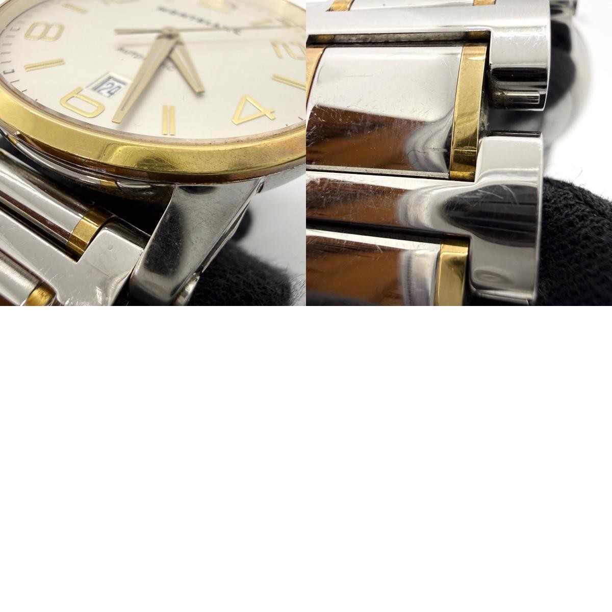 Montblanc Watch Gold/White Stainless Steel/Au750 Silver Automatic Men’s Working