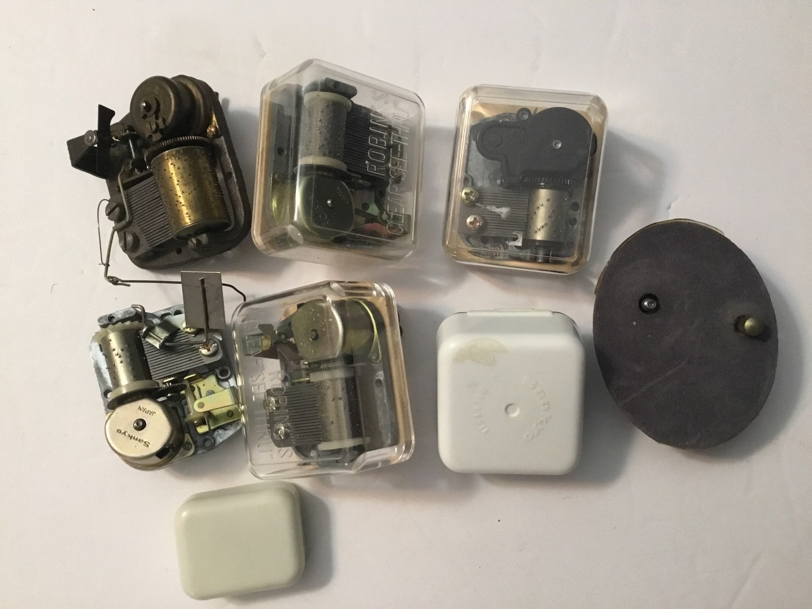 Lot of Seven Music Box Replacement units Read description for list