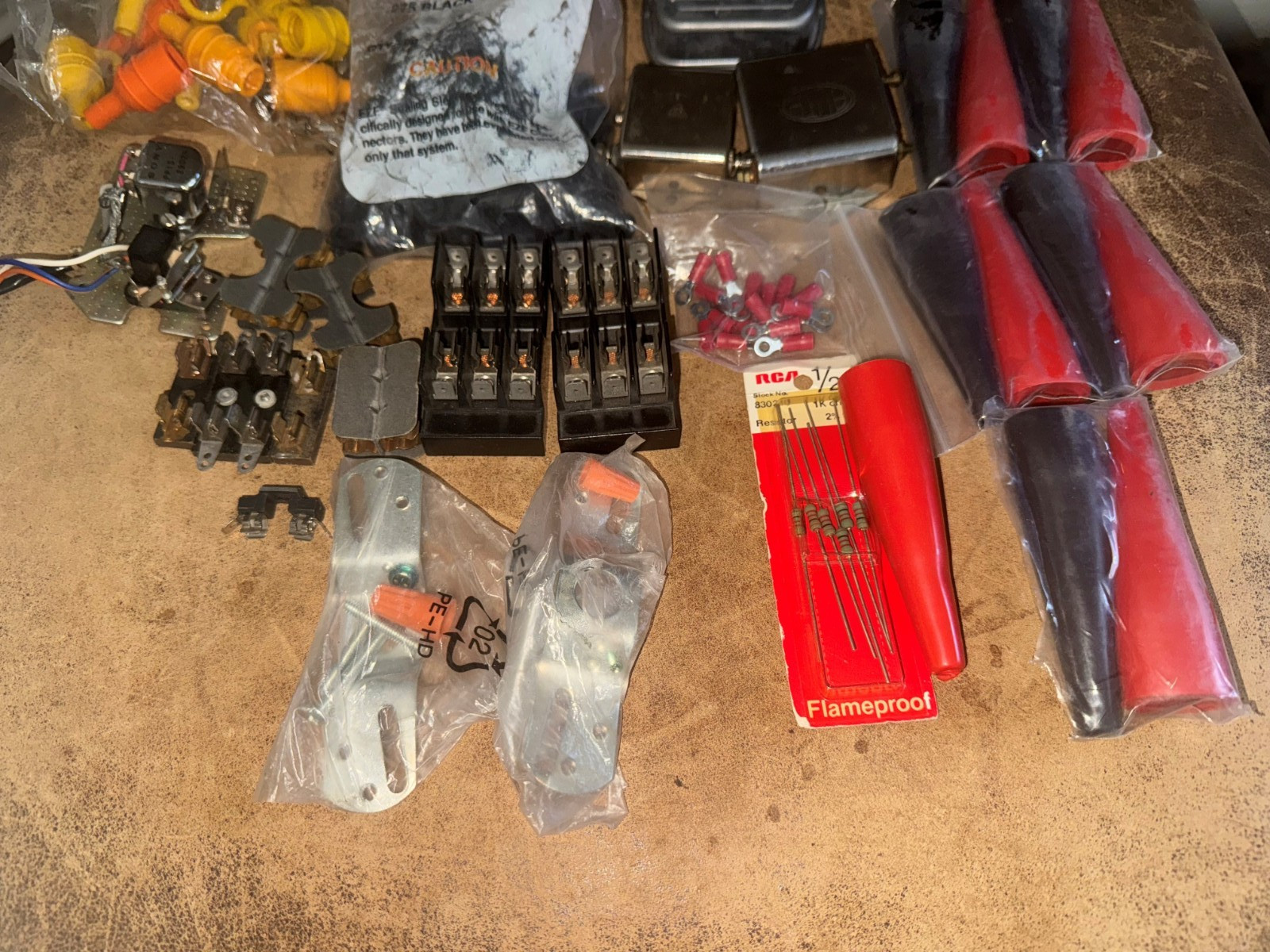 cb ham radio Raychem rca Transistor resistor Connectors Parts mix Huge Lot