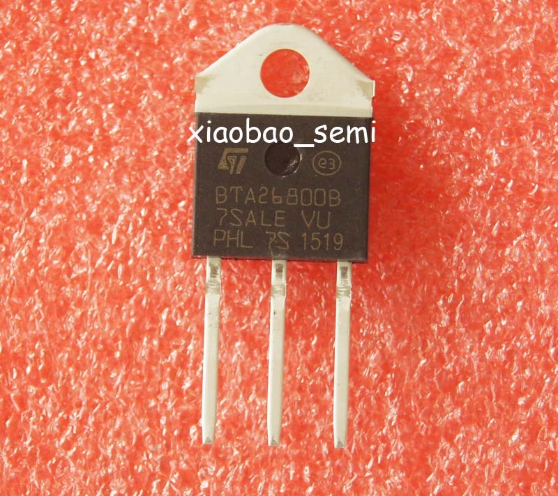 5PCS New BTA26-600B BTA26-600 BTA26 / 600 Triac 600V 25A TOP-3 ST