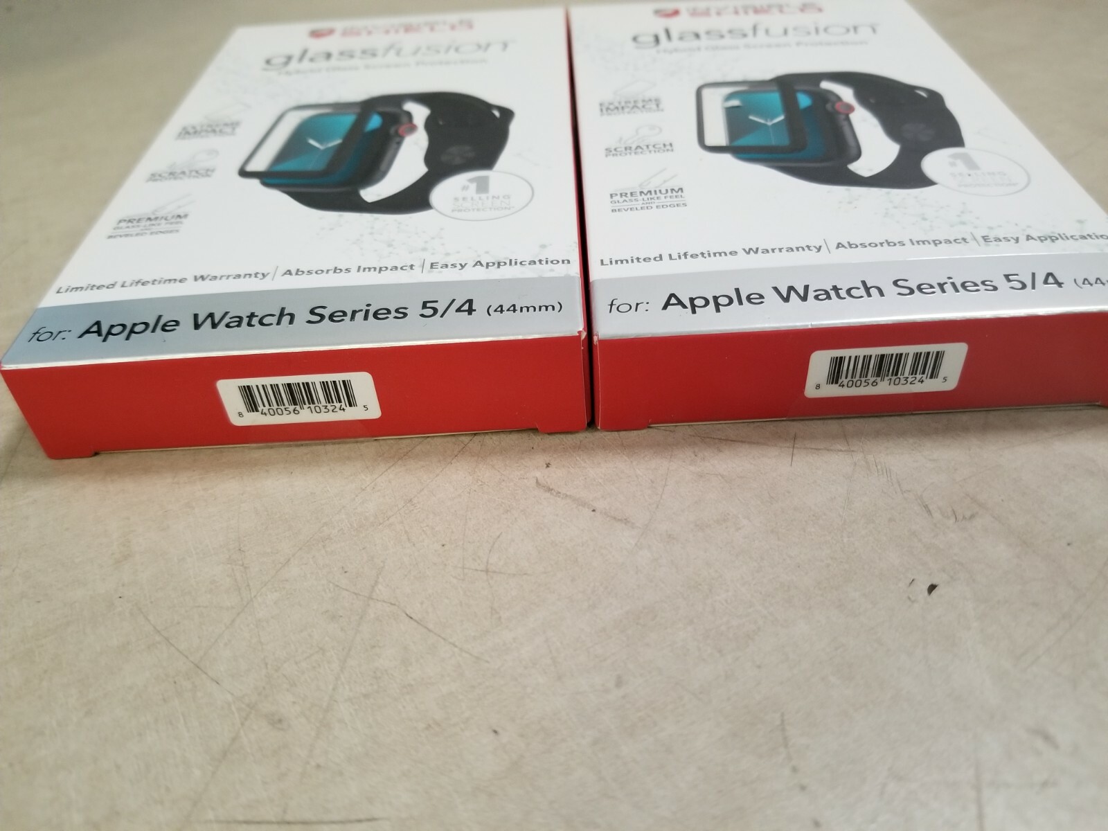 Lot of 2 – Invisible Shield Glass Screen Protector, Apple Watch Series 5/4