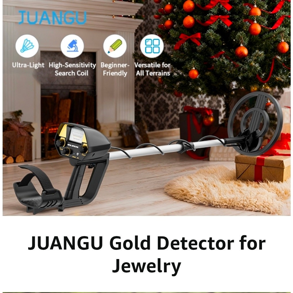 Metal Detector Lightweight 2.8lbs with 8″ Search Gold & Coins with Headphones –