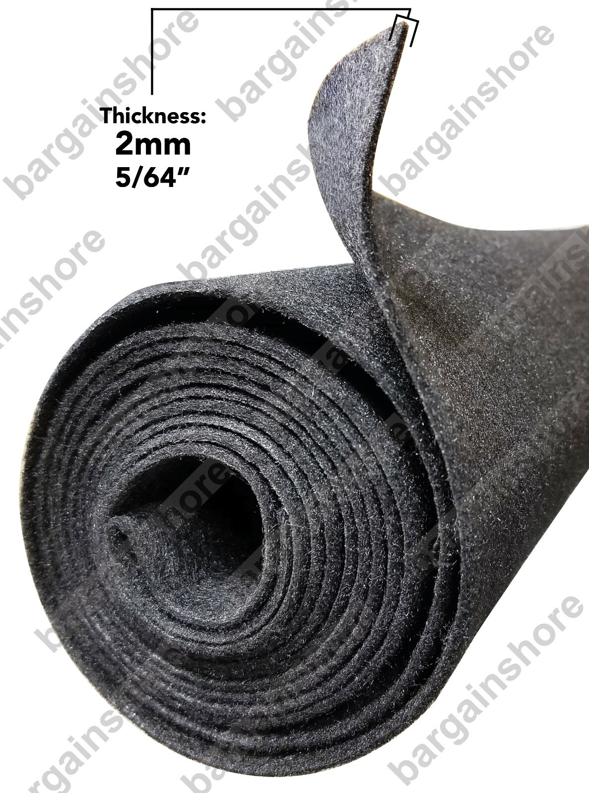 3ft long x 48″ wide Charcoal CHR33 Polymat Series 25 Latex Backed Carpet