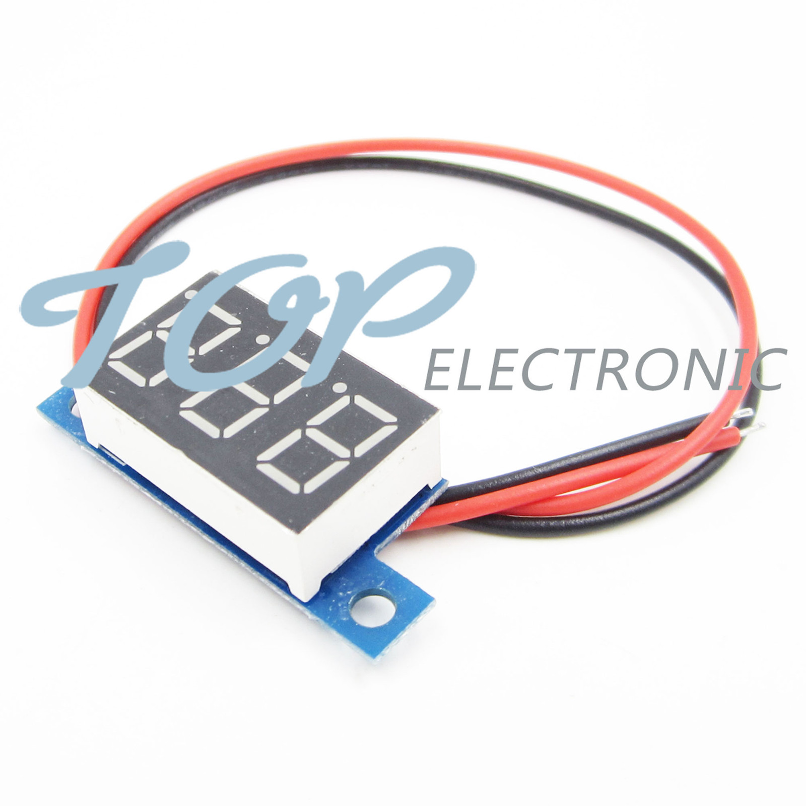 Red LED Panel Meter Mini Lithium Battery Digital Voltmeter DC 3.3V – 17V